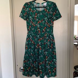 LuLaRoe Green Leaf Amelia - Size L